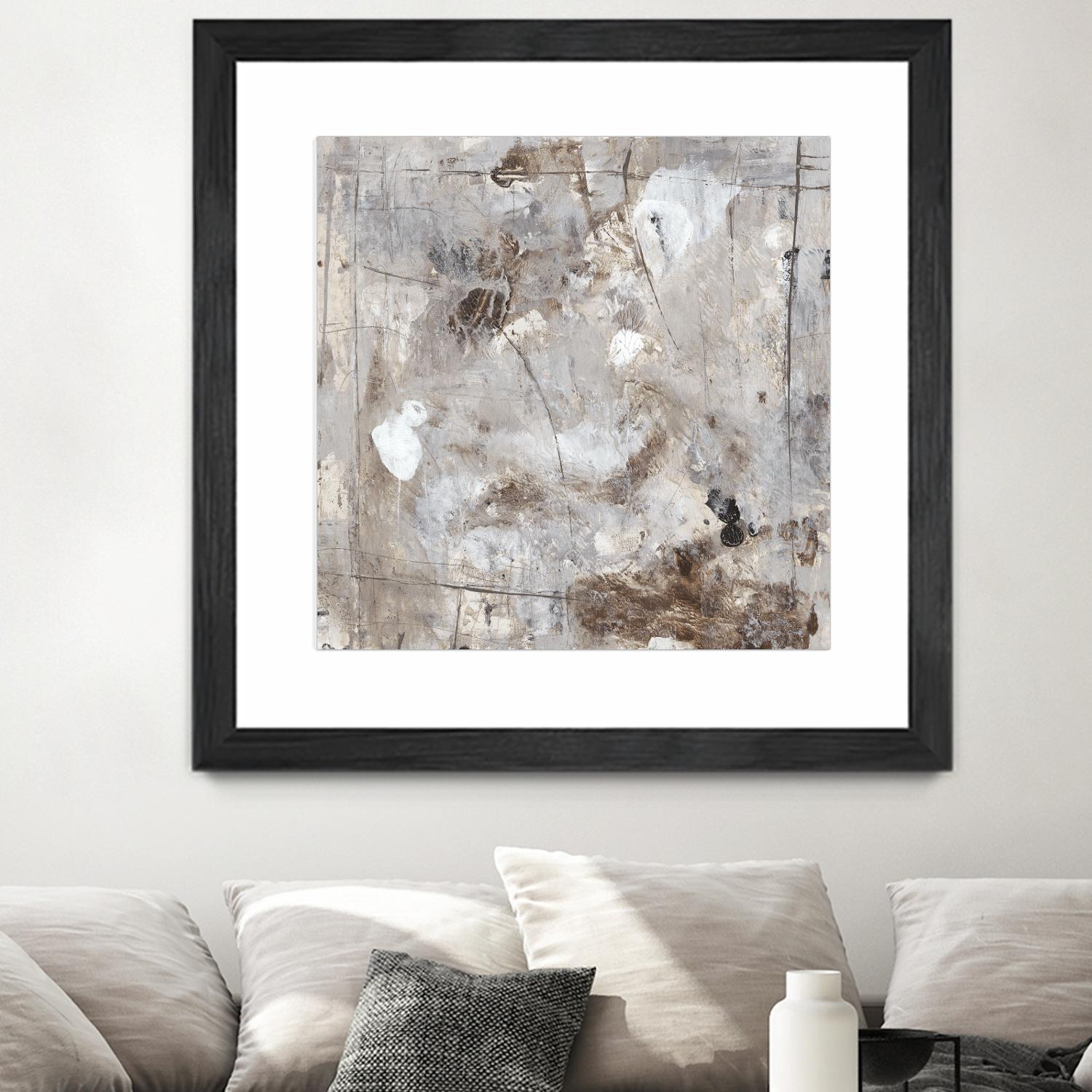 Neutral Jostle II by Tim OToole on GIANT ART - brown abstract