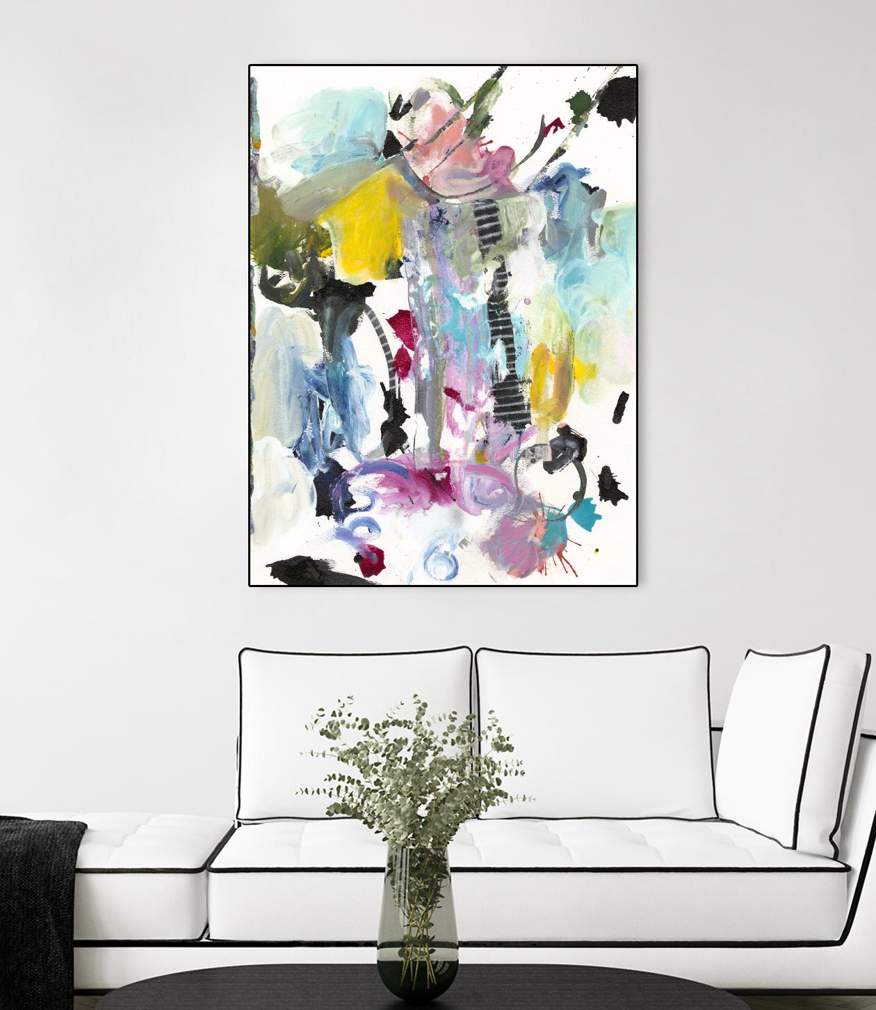 Symphony I by Jodi Fuchs on GIANT ART - pink abstract