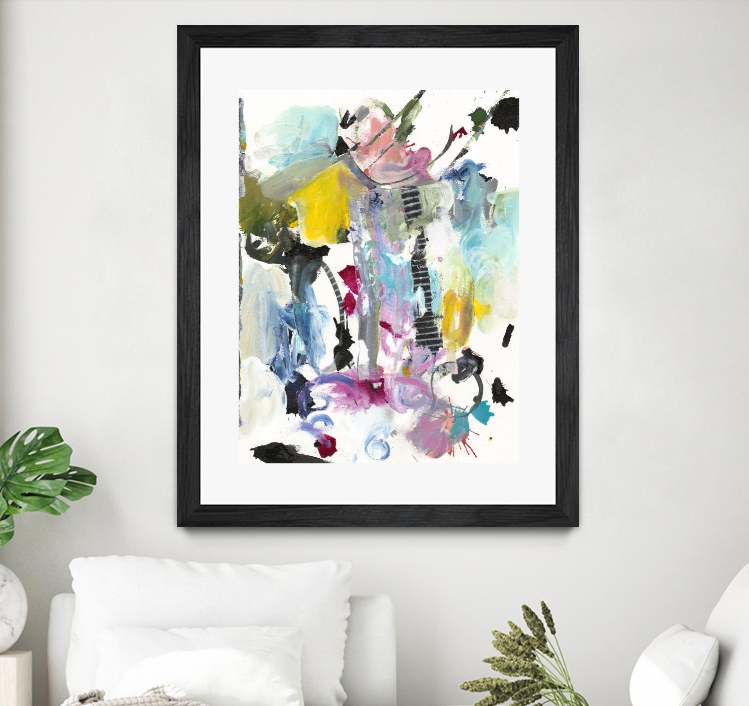 Symphony I by Jodi Fuchs on GIANT ART - pink abstract
