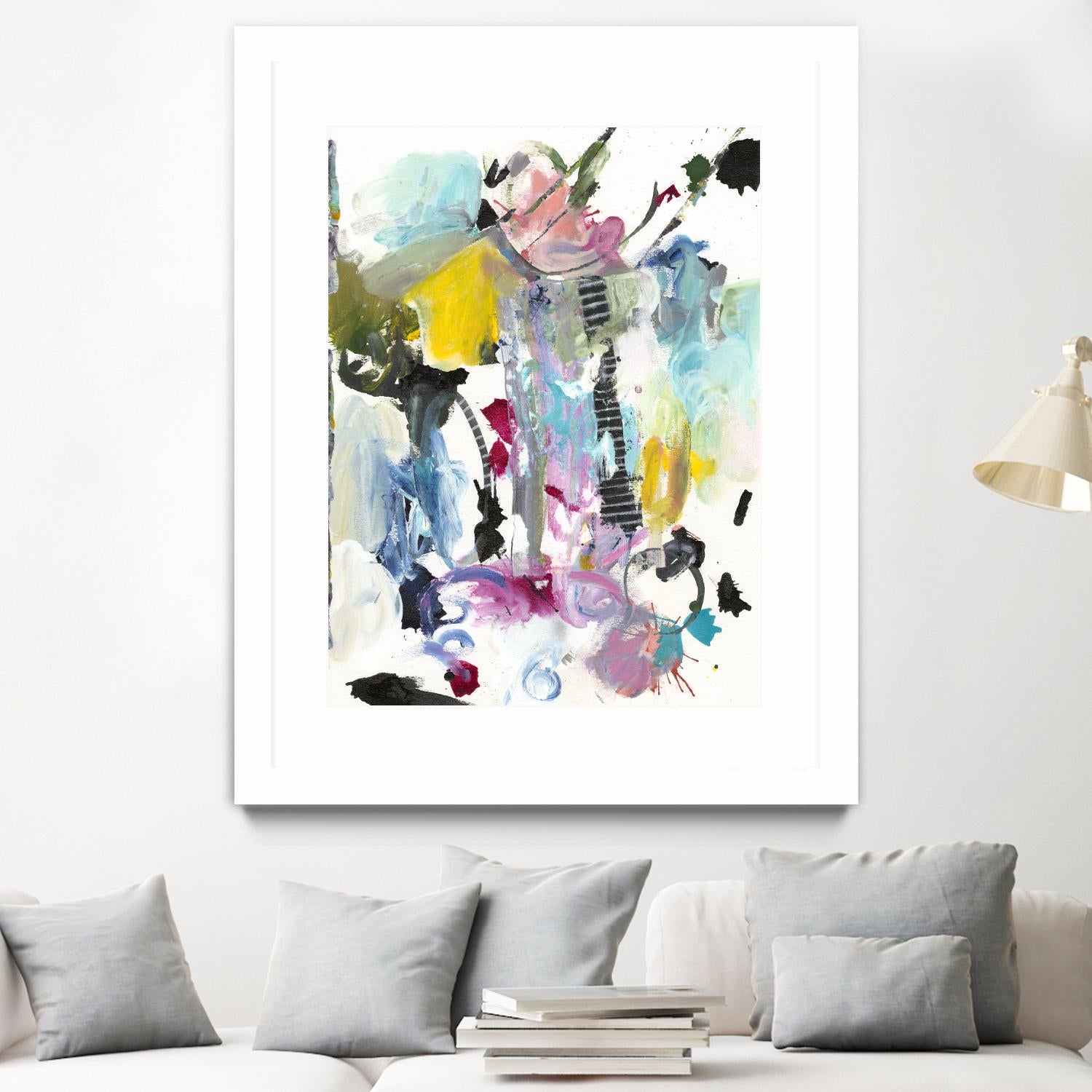 Symphony I by Jodi Fuchs on GIANT ART - pink abstract