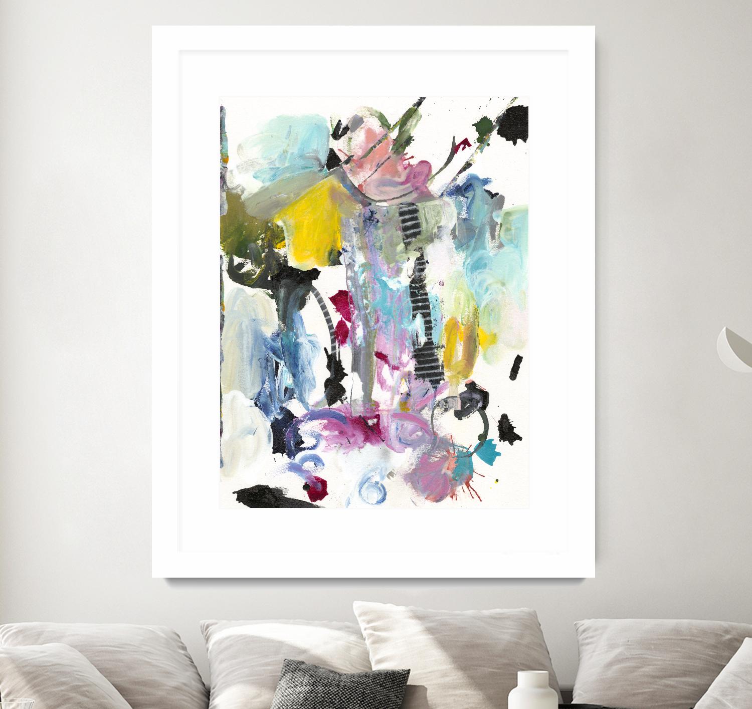 Symphony I by Jodi Fuchs on GIANT ART - pink abstract