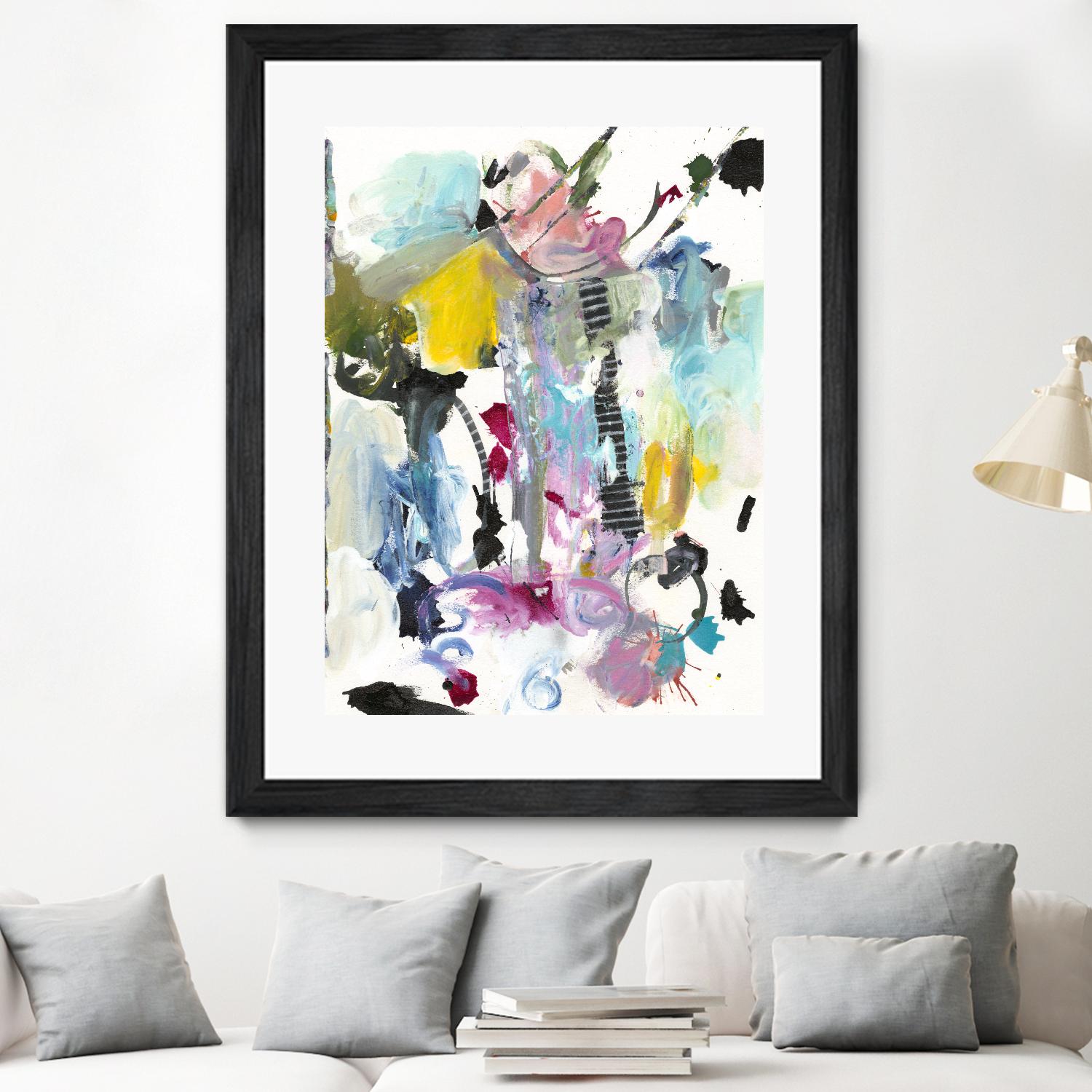 Symphony I by Jodi Fuchs on GIANT ART - pink abstract