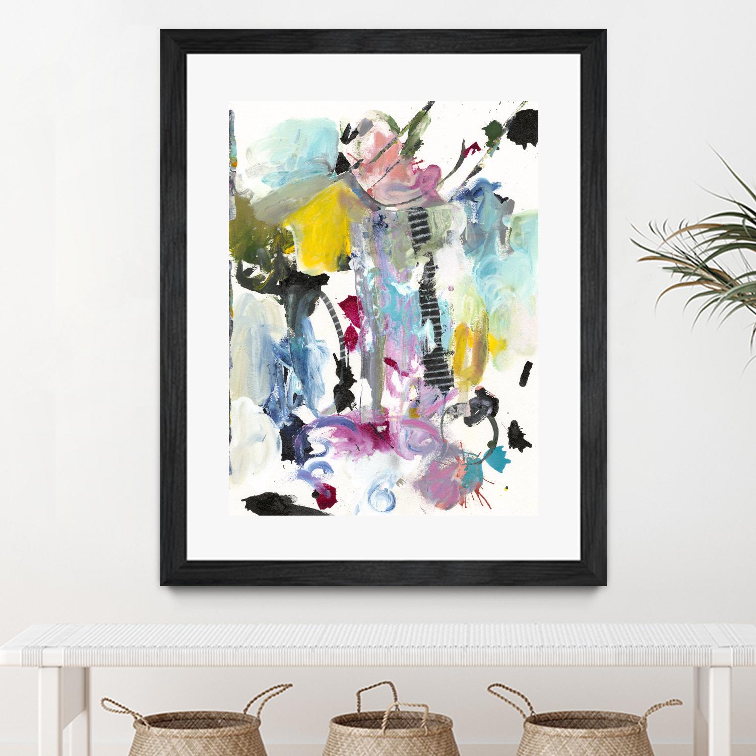 Symphony I by Jodi Fuchs on GIANT ART - pink abstract