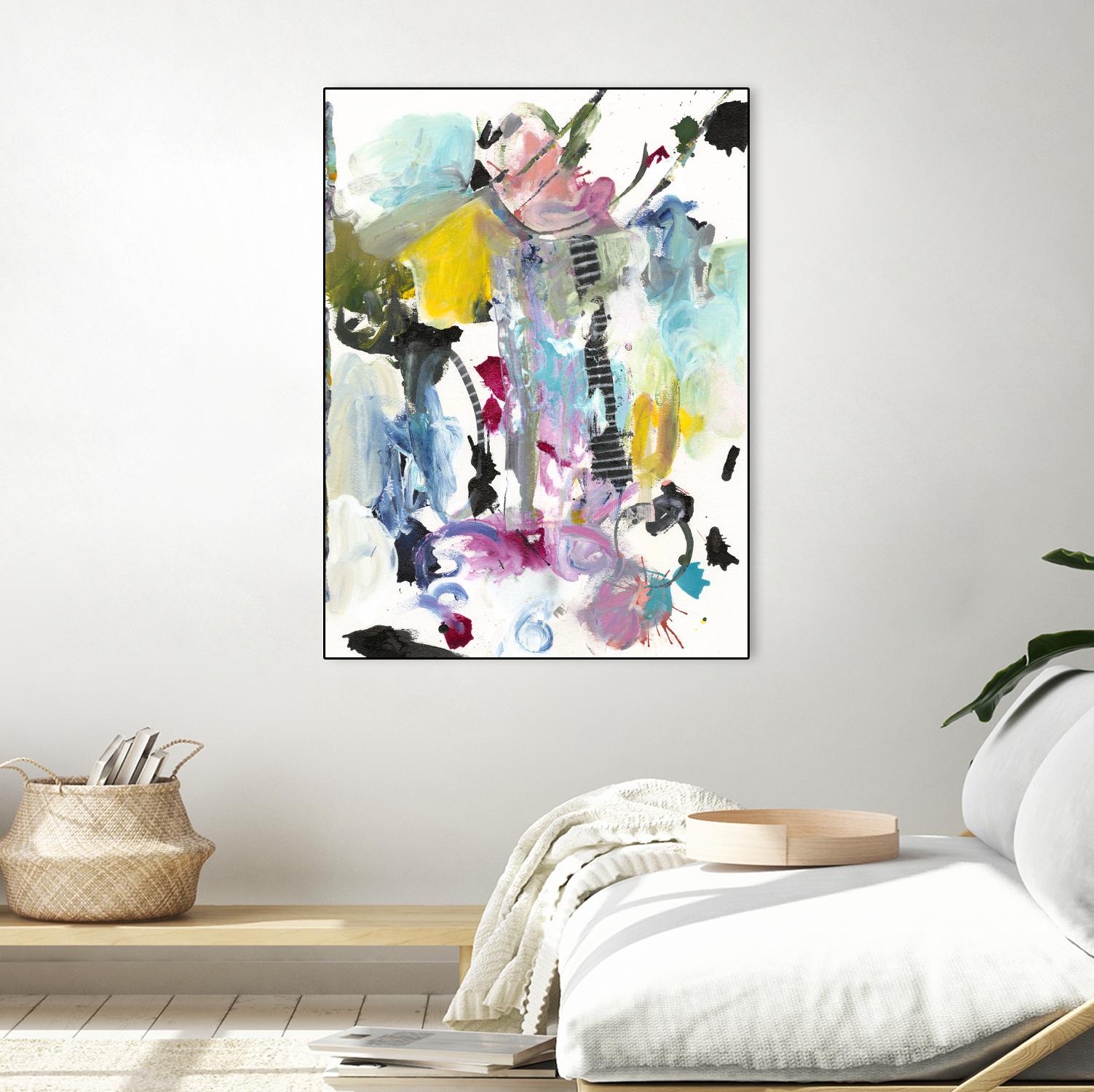 Symphony I by Jodi Fuchs on GIANT ART - pink abstract