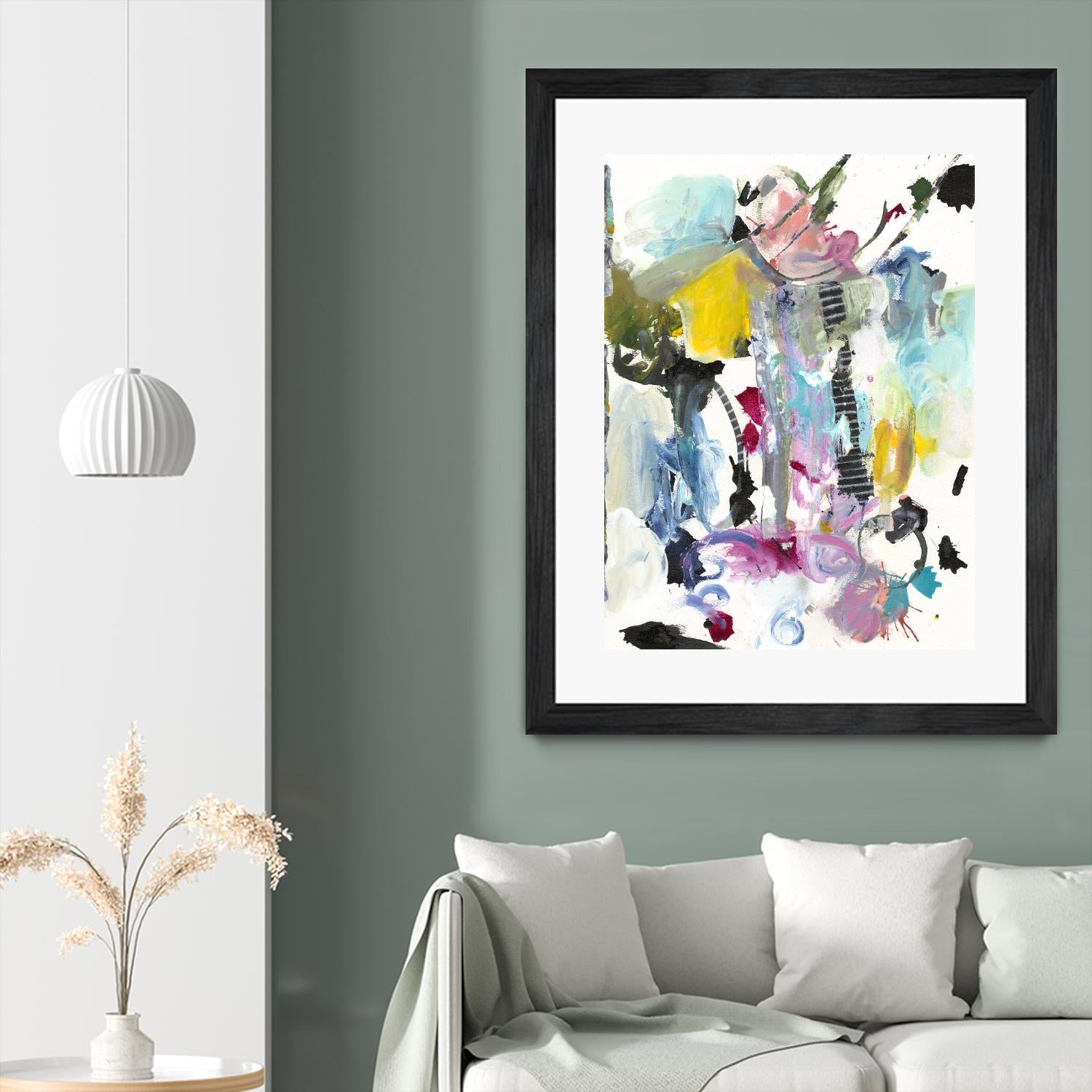 Symphony I by Jodi Fuchs on GIANT ART - pink abstract