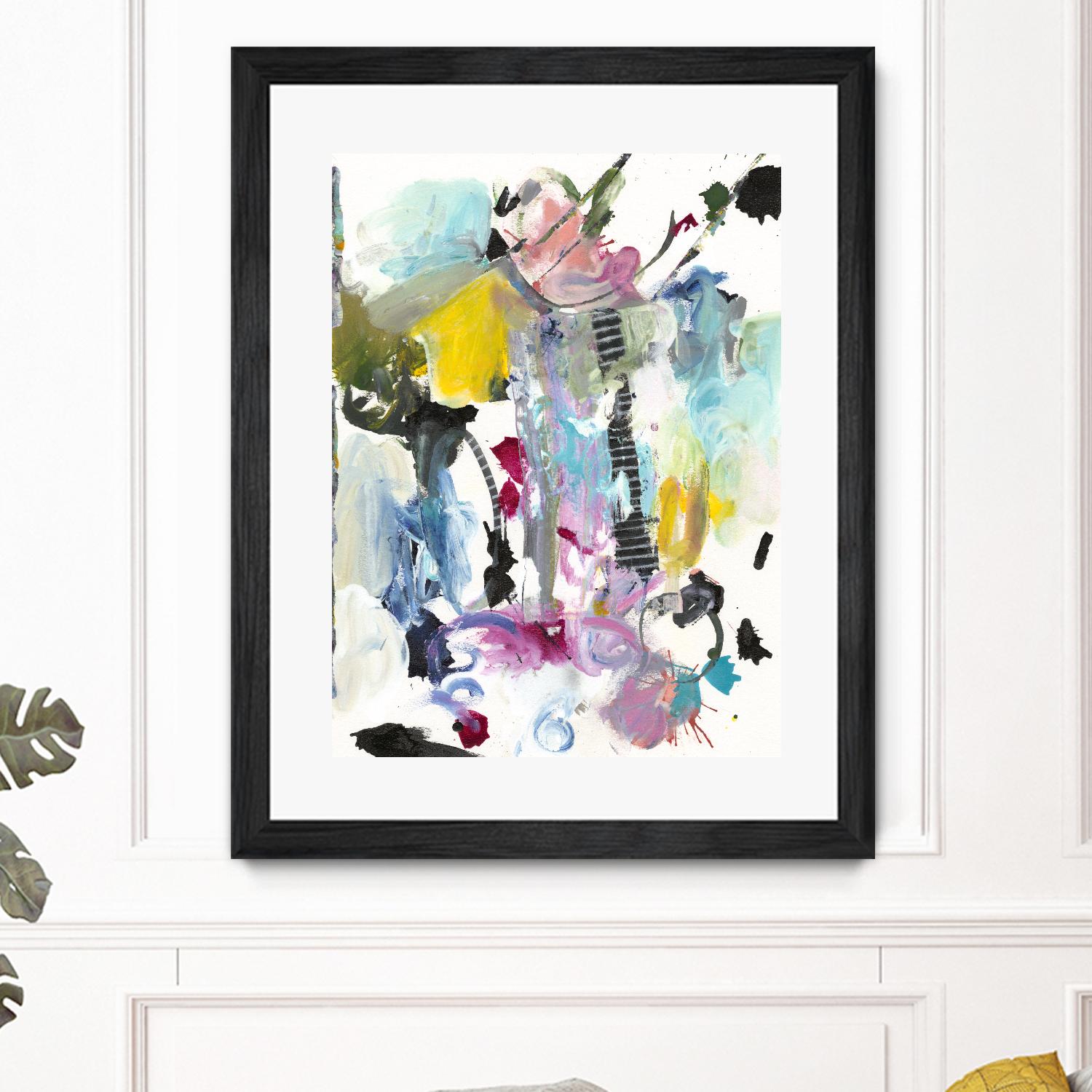 Symphony I by Jodi Fuchs on GIANT ART - pink abstract