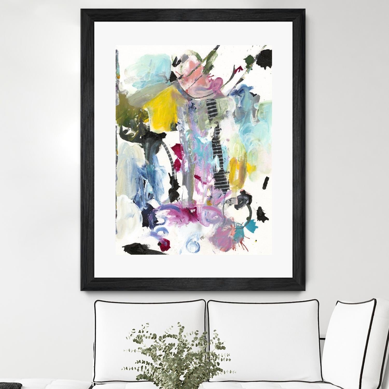 Symphony I by Jodi Fuchs on GIANT ART - pink abstract