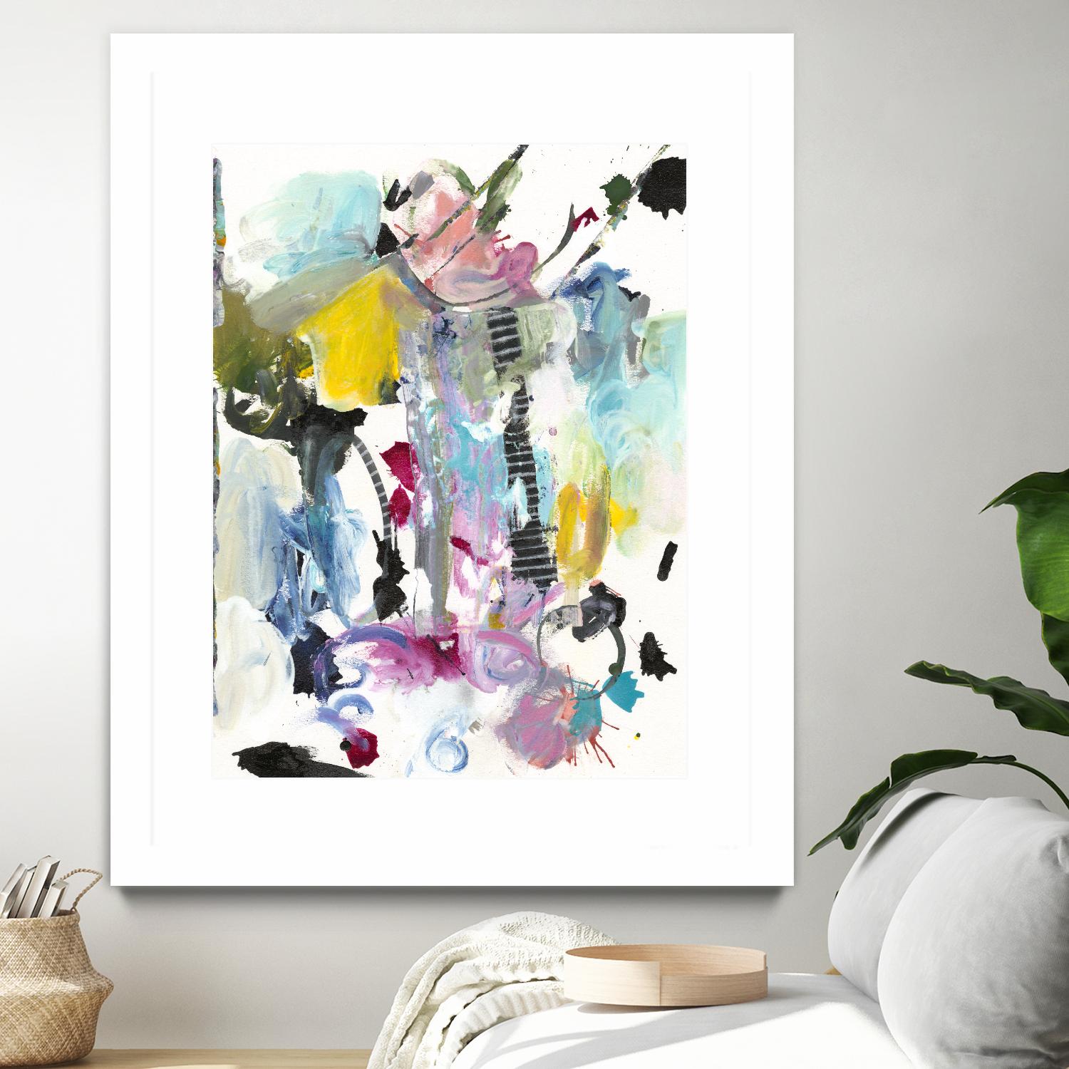 Symphony I by Jodi Fuchs on GIANT ART - pink abstract