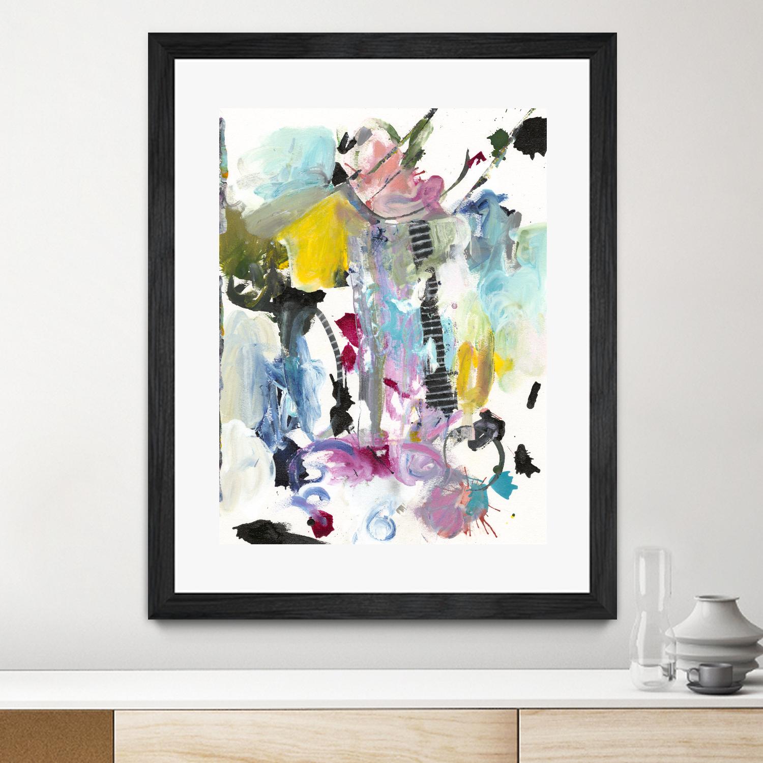 Symphony I by Jodi Fuchs on GIANT ART - pink abstract