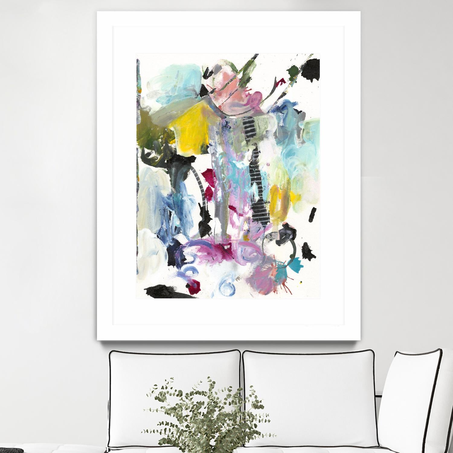 Symphony I by Jodi Fuchs on GIANT ART - pink abstract