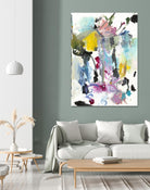 Symphony I by Jodi Fuchs on GIANT ART - pink abstract