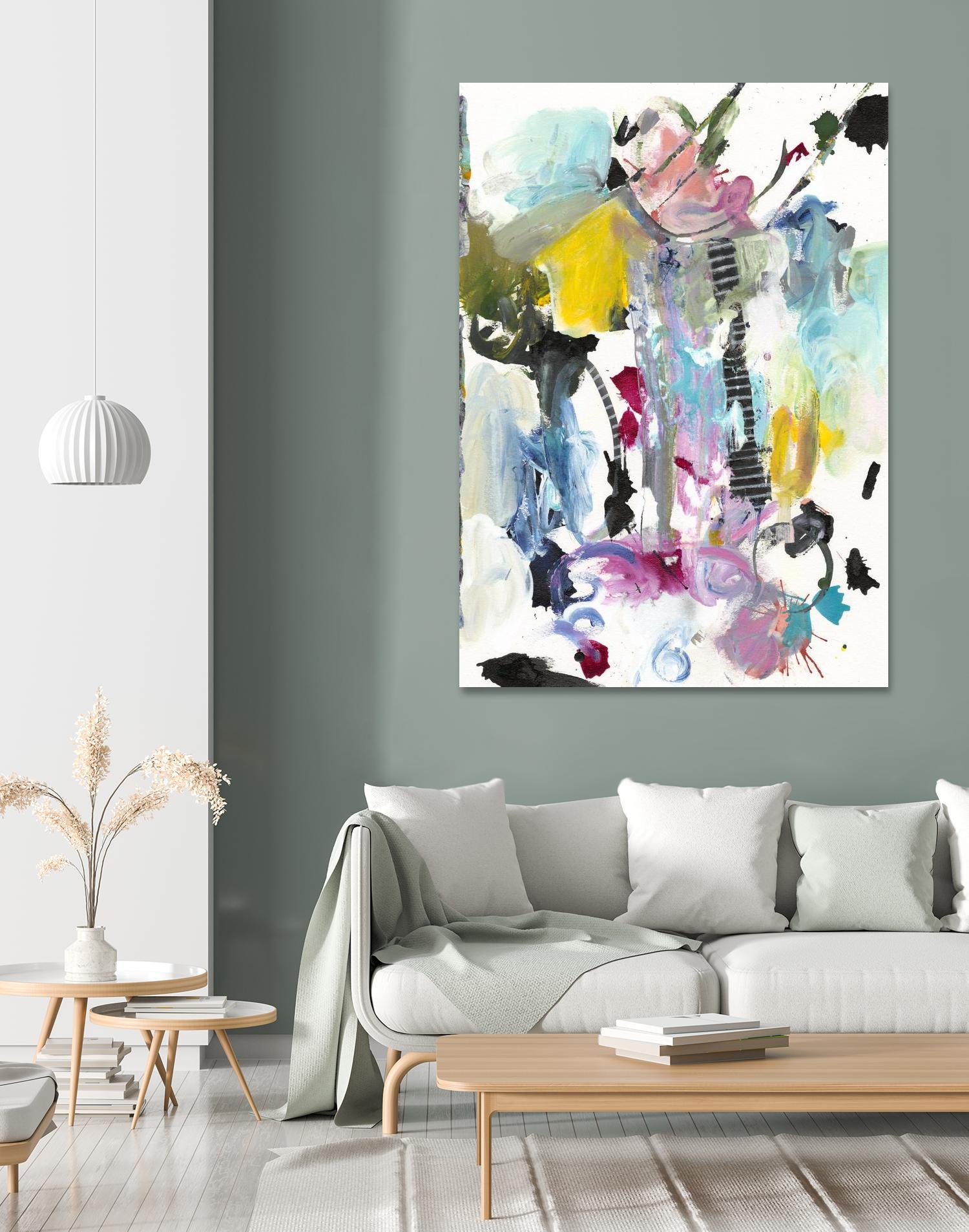 Symphony I by Jodi Fuchs on GIANT ART - pink abstract