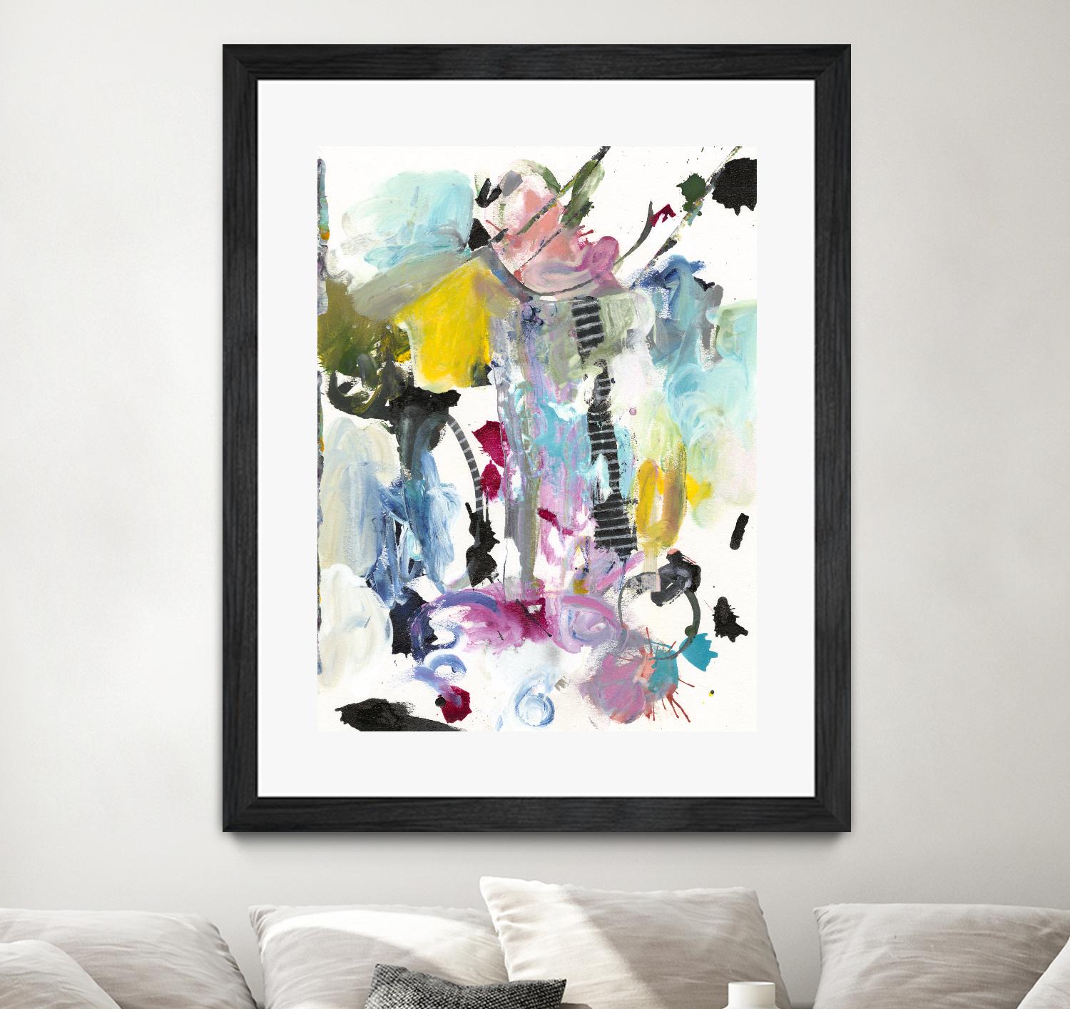 Symphony I by Jodi Fuchs on GIANT ART - pink abstract