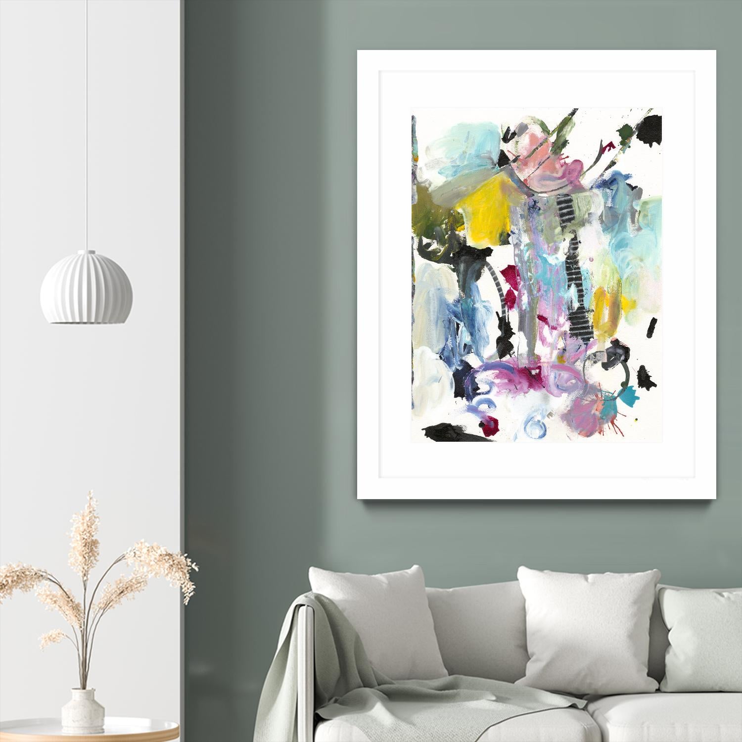 Symphony I by Jodi Fuchs on GIANT ART - pink abstract