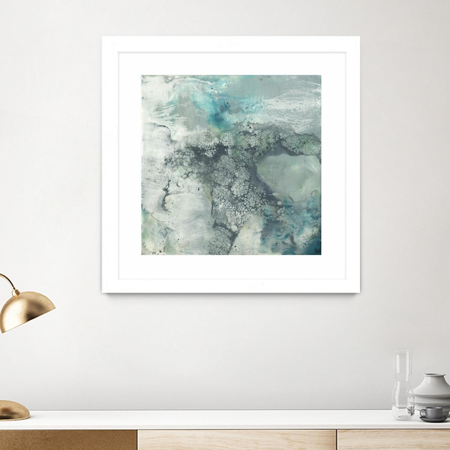 Sea Lace I by Jennifer Goldberger on GIANT ART - blue abstract