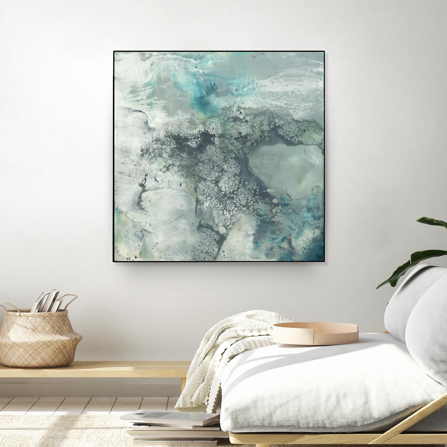 Sea Lace I by Jennifer Goldberger on GIANT ART - blue abstract