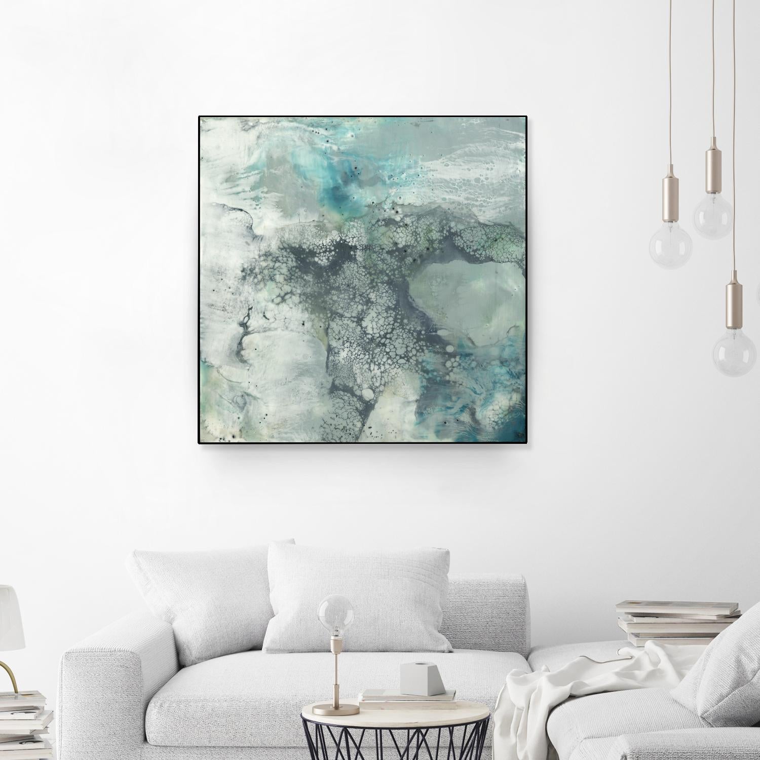 Sea Lace I by Jennifer Goldberger on GIANT ART - blue abstract