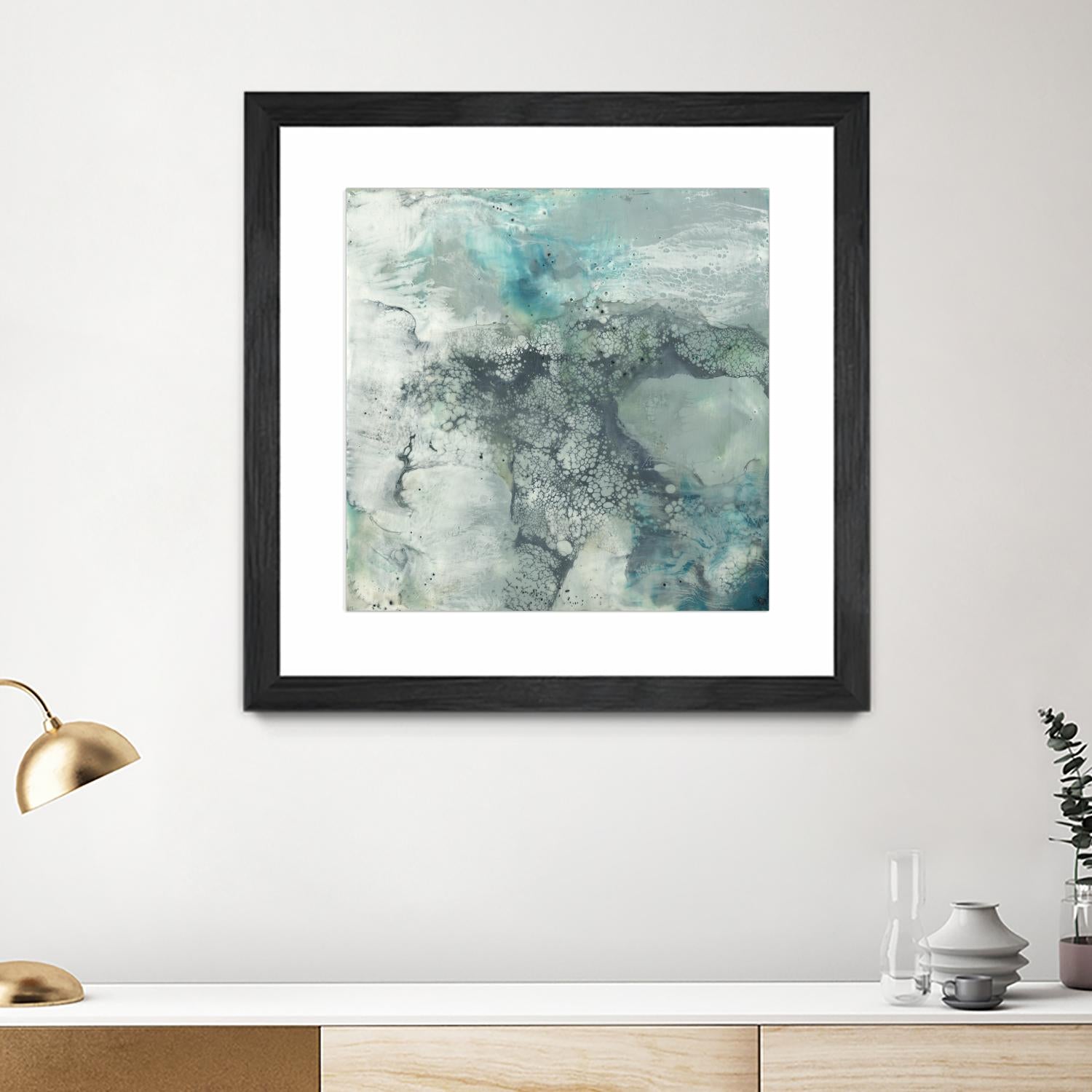 Sea Lace I by Jennifer Goldberger on GIANT ART - blue abstract