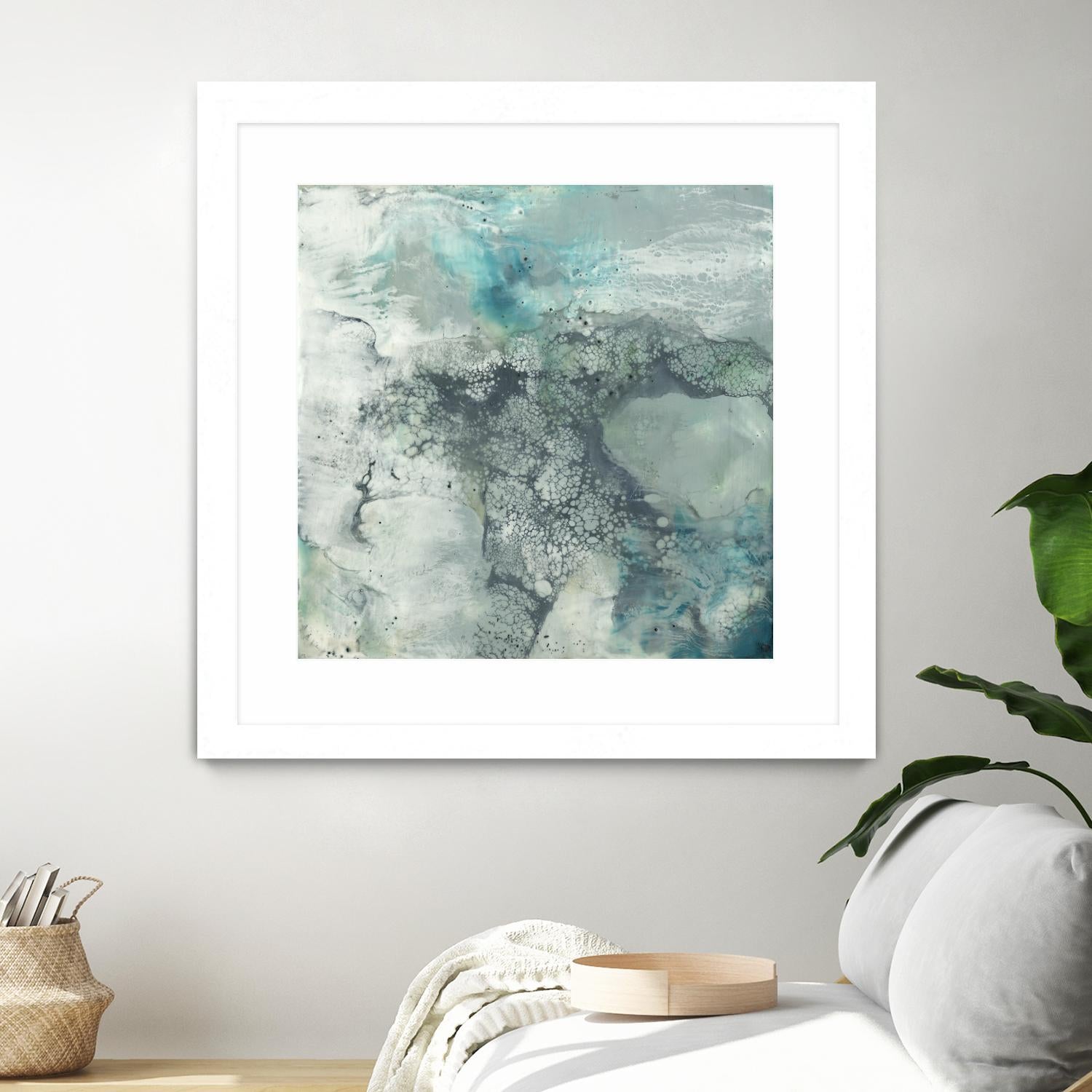 Sea Lace I by Jennifer Goldberger on GIANT ART - blue abstract