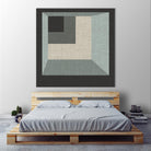 Geometric Perspective I by June Erica Vess on GIANT ART - green abstract