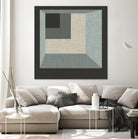 Geometric Perspective I by June Erica Vess on GIANT ART - green abstract