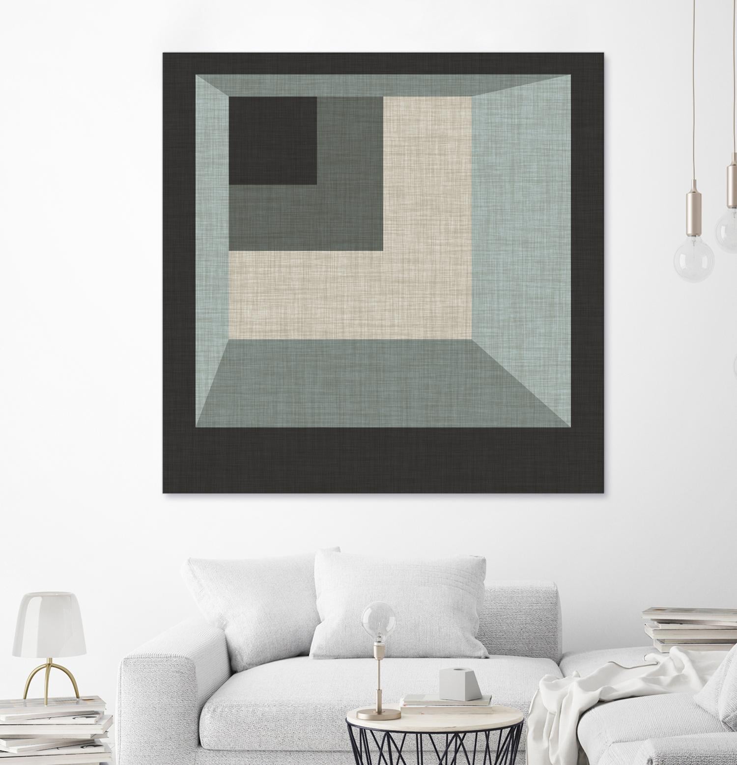 Geometric Perspective I by June Erica Vess on GIANT ART - green abstract