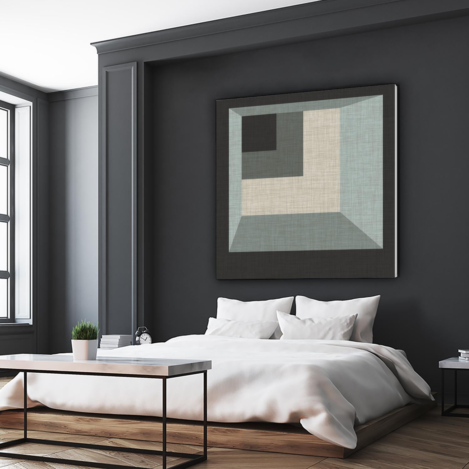 Geometric Perspective I by June Erica Vess on GIANT ART - green abstract