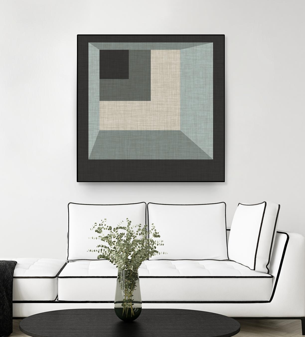 Geometric Perspective I by June Erica Vess on GIANT ART - green abstract