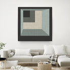 Geometric Perspective I by June Erica Vess on GIANT ART - green abstract