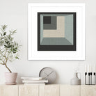 Geometric Perspective I by June Erica Vess on GIANT ART - green abstract