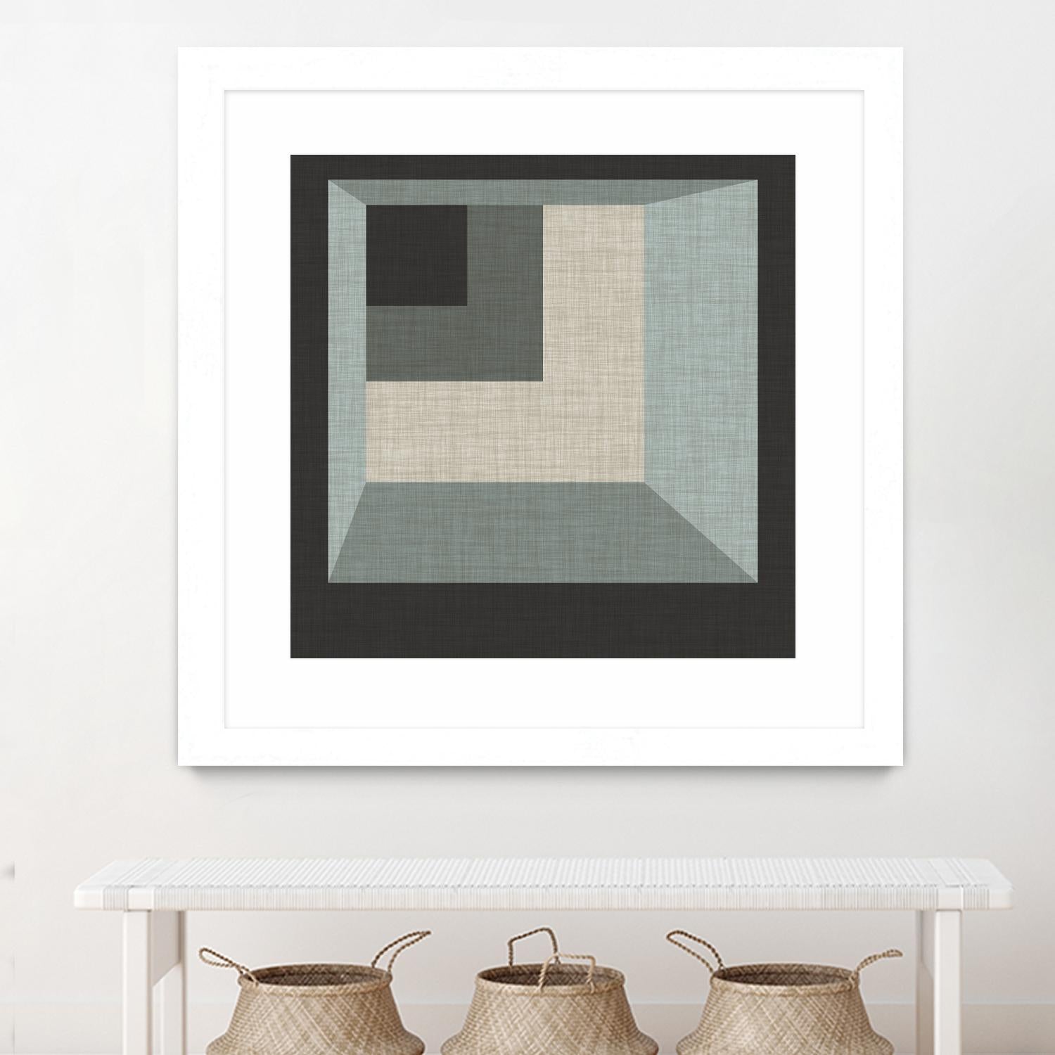 Geometric Perspective I by June Erica Vess on GIANT ART - green abstract