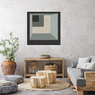 Geometric Perspective I by June Erica Vess on GIANT ART - green abstract