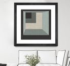 Geometric Perspective I by June Erica Vess on GIANT ART - green abstract