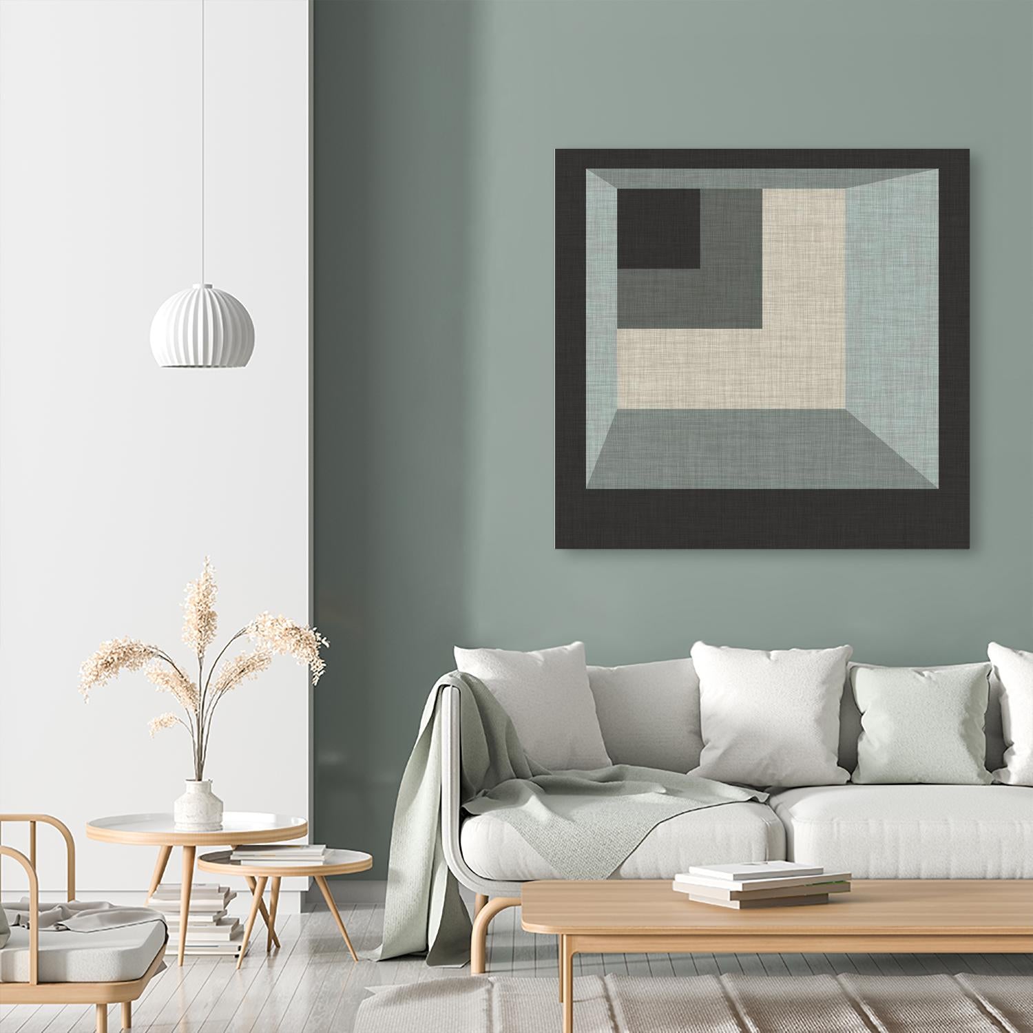 Geometric Perspective I by June Erica Vess on GIANT ART - green abstract