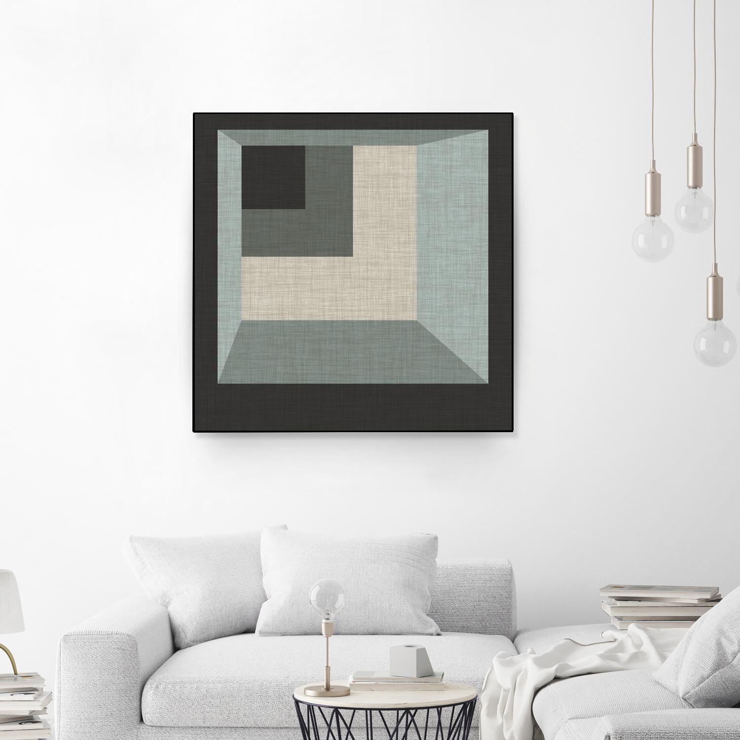 Geometric Perspective I by June Erica Vess on GIANT ART - green abstract