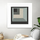 Geometric Perspective I by June Erica Vess on GIANT ART - green abstract