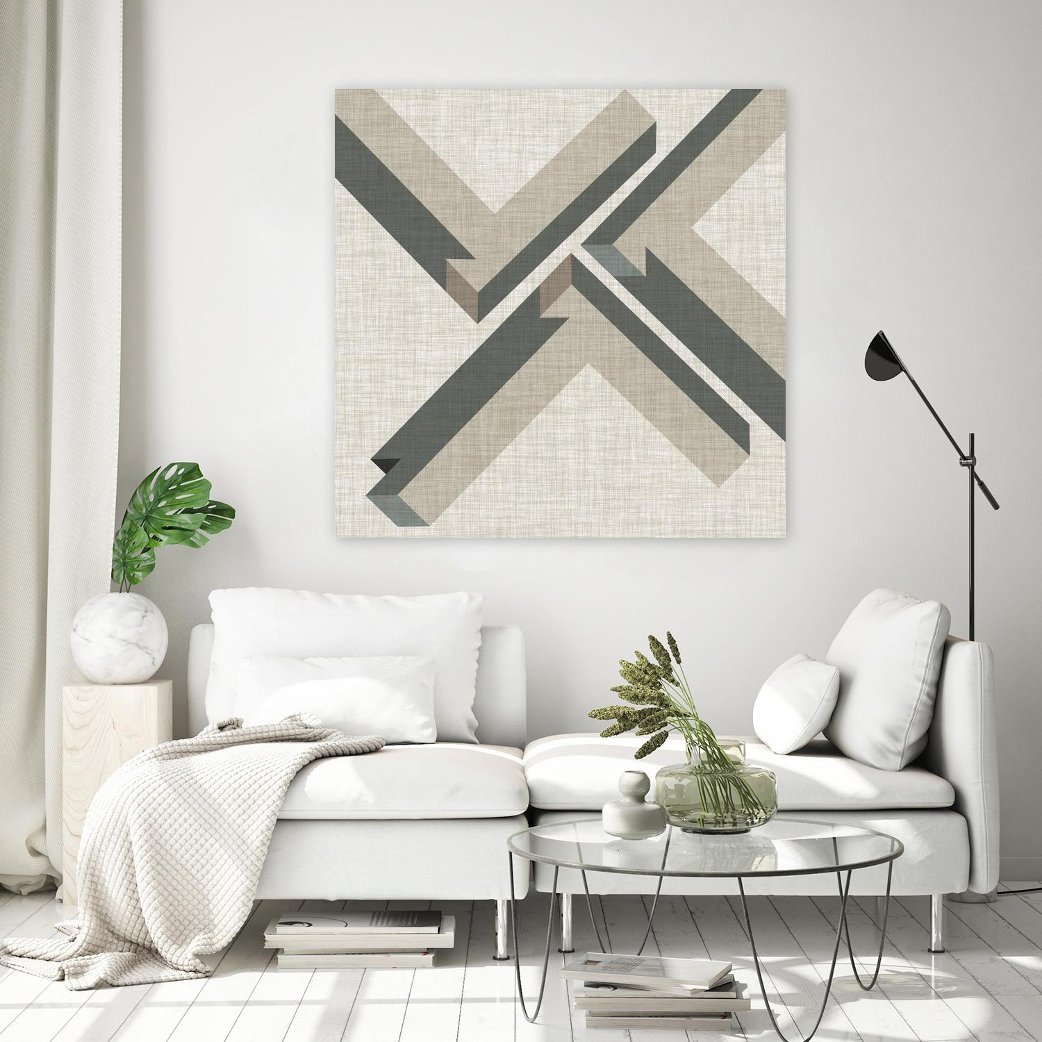 Geometric Perspective IV by June Erica Vess on GIANT ART - green abstract