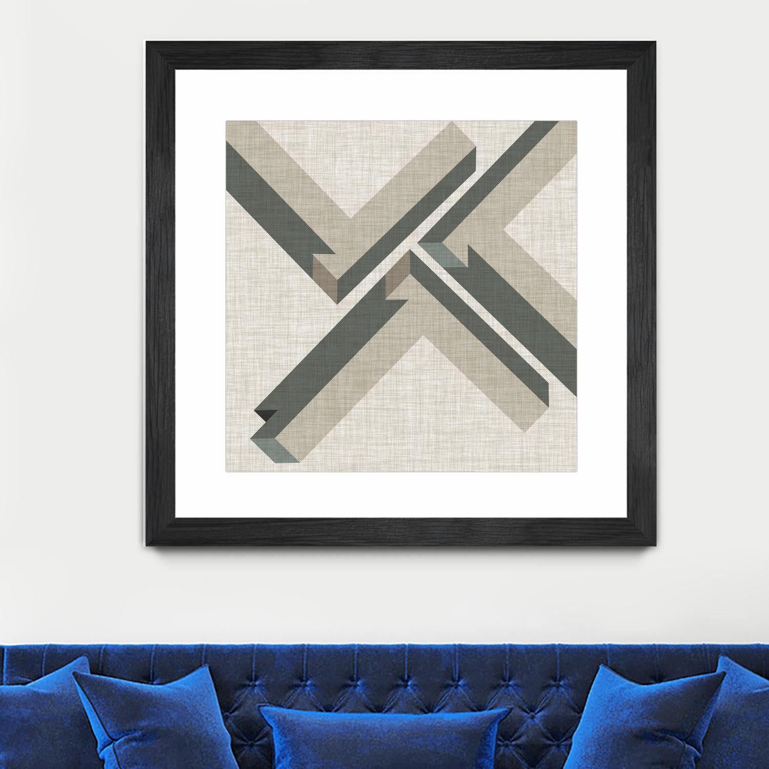 Geometric Perspective IV by June Erica Vess on GIANT ART - green abstract