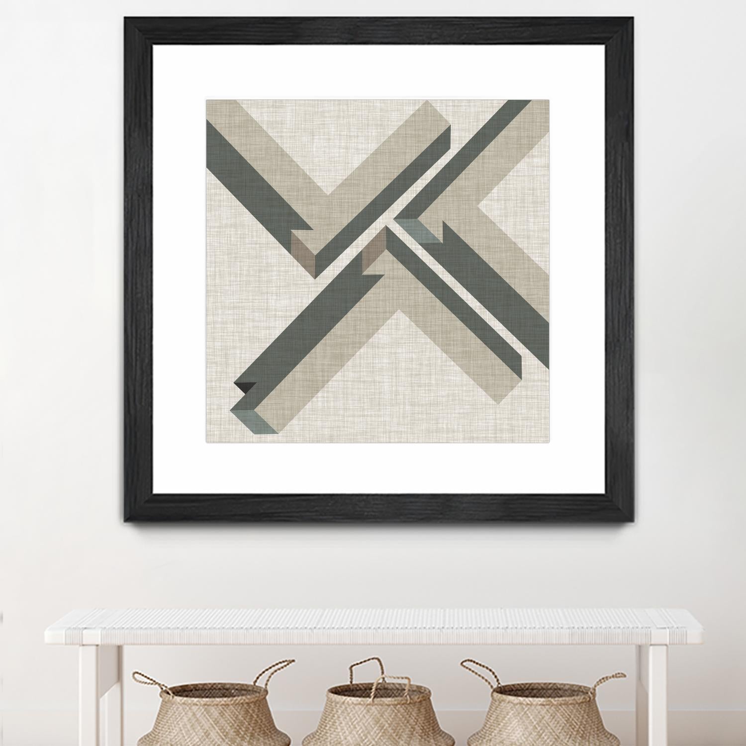 Geometric Perspective IV by June Erica Vess on GIANT ART - green abstract