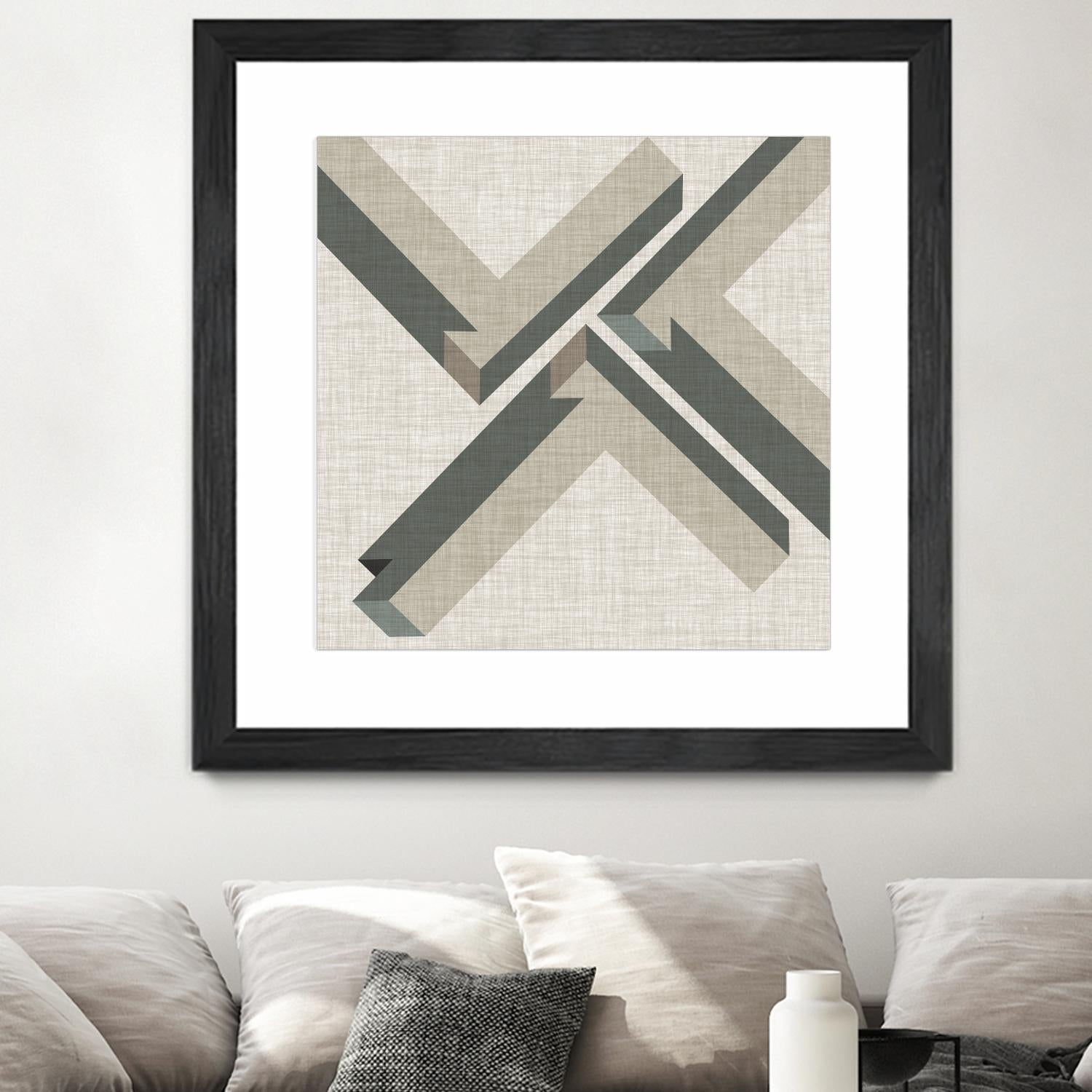 Geometric Perspective IV by June Erica Vess on GIANT ART - green abstract