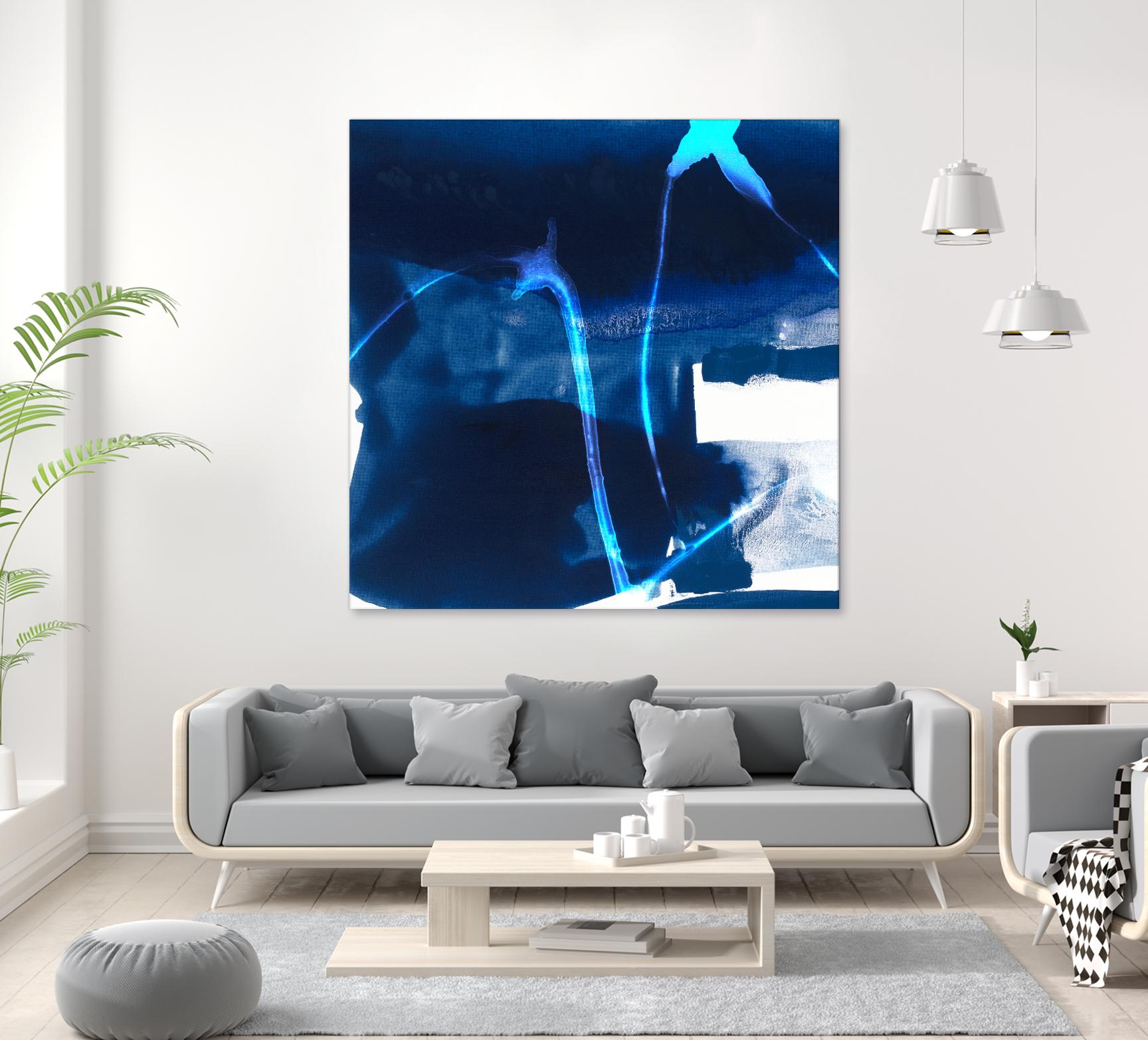 Tidal Atmosphere I by Sisa Jasper on GIANT ART - blue abstract
