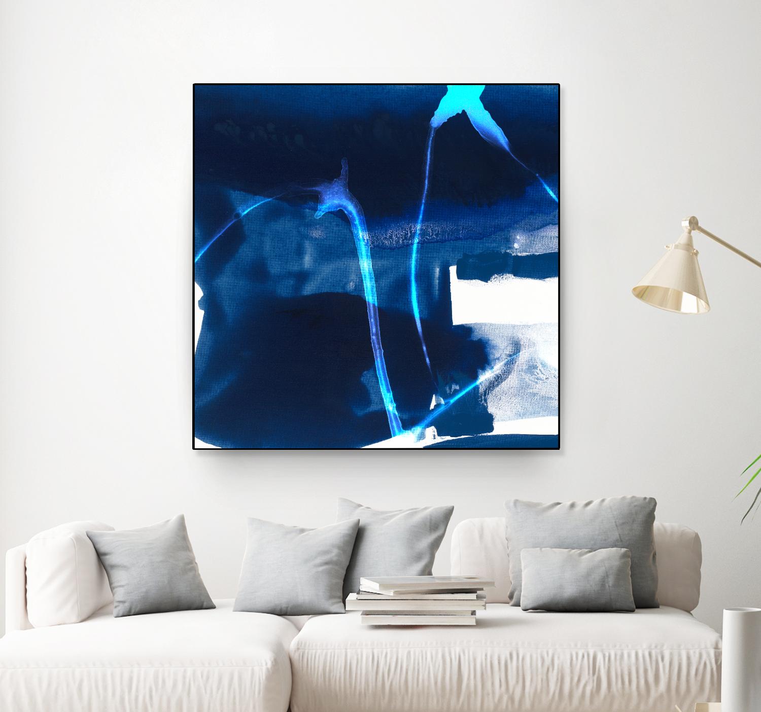 Tidal Atmosphere I by Sisa Jasper on GIANT ART - blue abstract