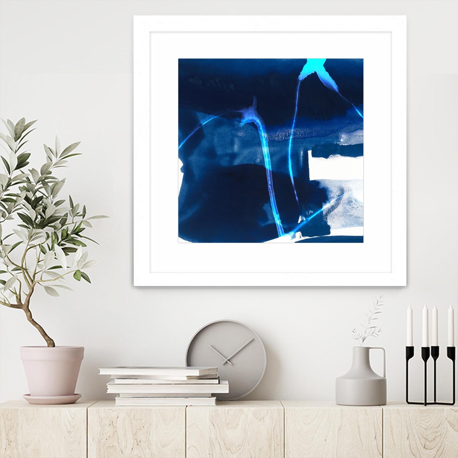 Tidal Atmosphere I by Sisa Jasper on GIANT ART - blue abstract