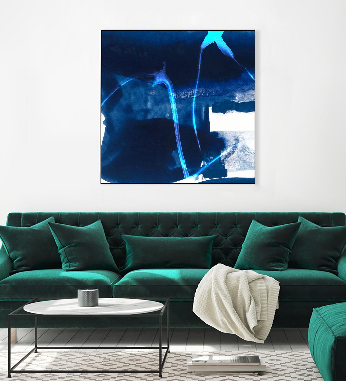Tidal Atmosphere I by Sisa Jasper on GIANT ART - blue abstract