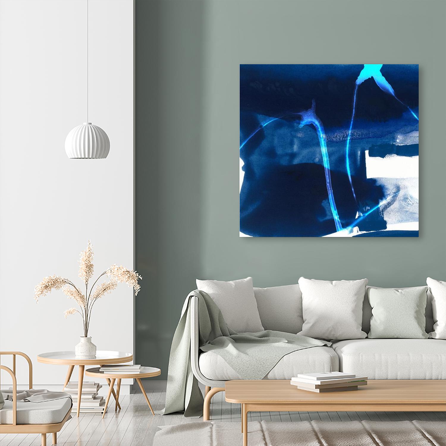 Tidal Atmosphere I by Sisa Jasper on GIANT ART - blue abstract