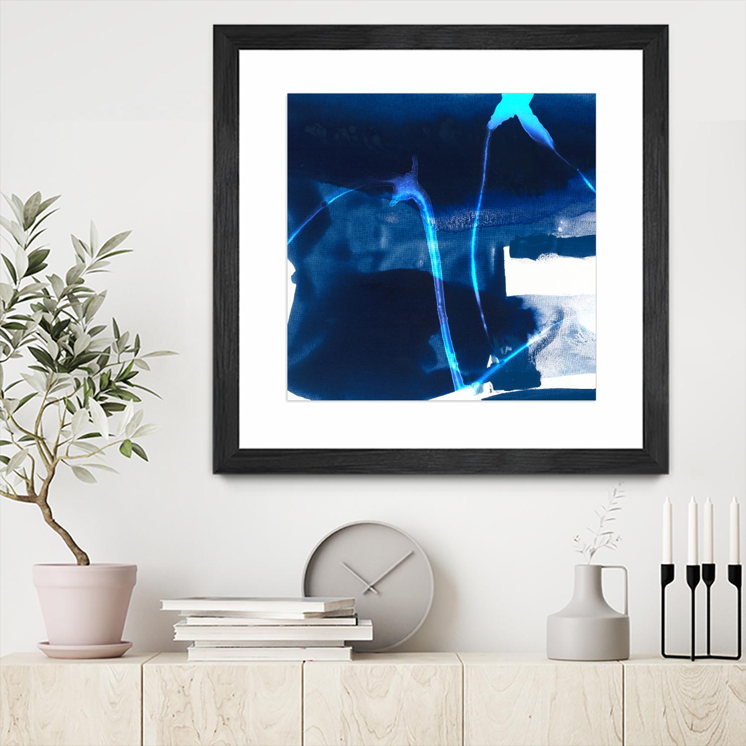 Tidal Atmosphere I by Sisa Jasper on GIANT ART - blue abstract