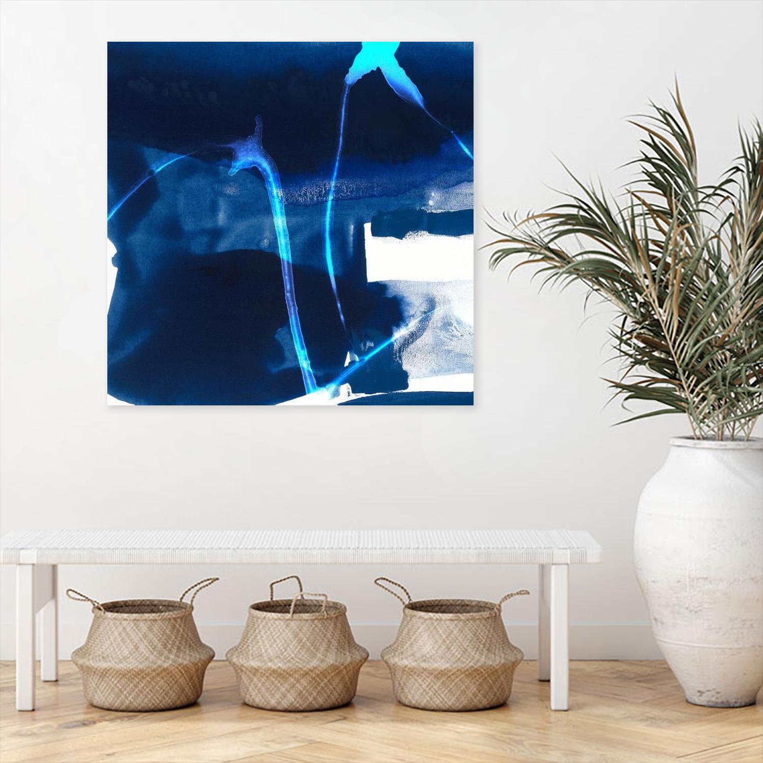 Tidal Atmosphere I by Sisa Jasper on GIANT ART - blue abstract