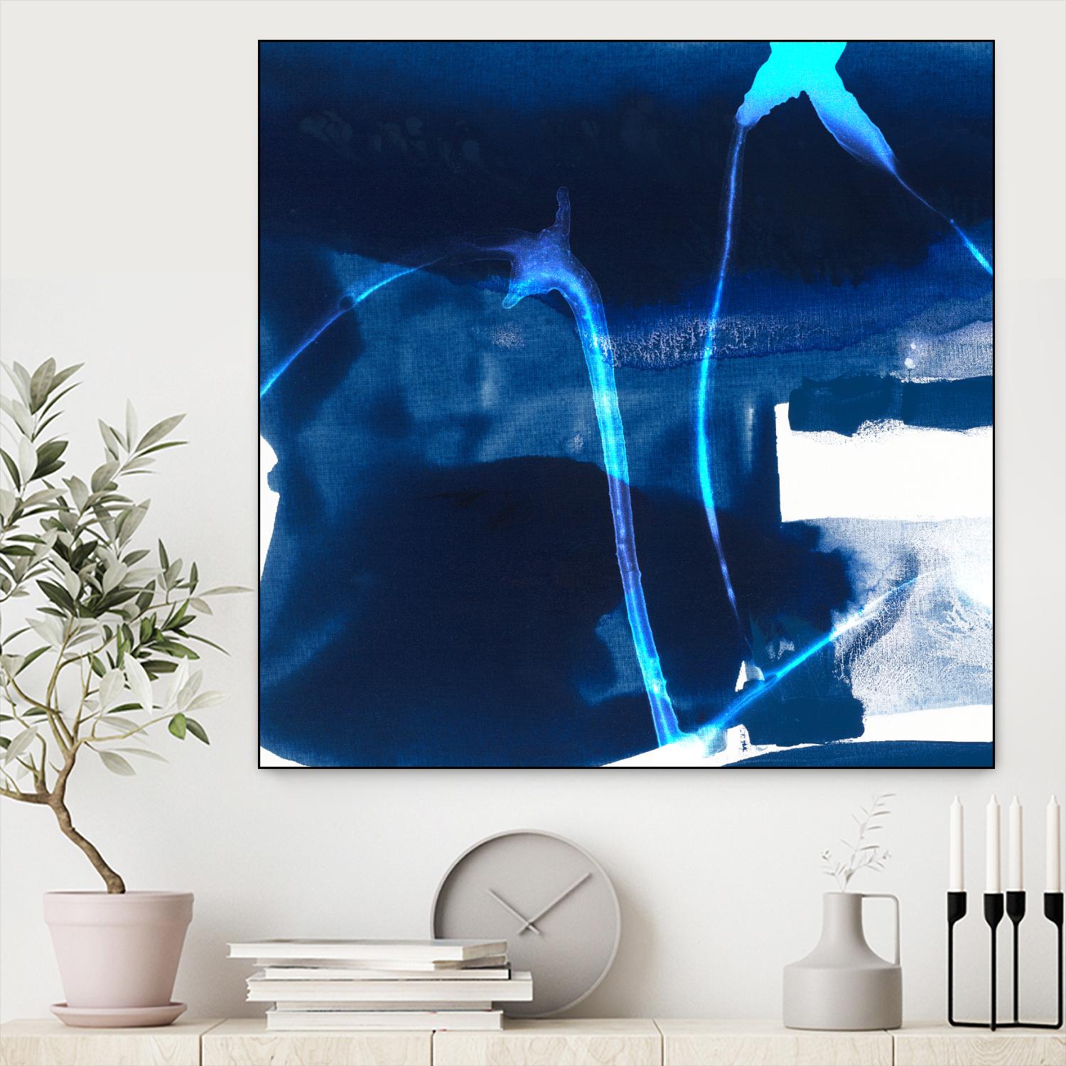 Tidal Atmosphere I by Sisa Jasper on GIANT ART - blue abstract