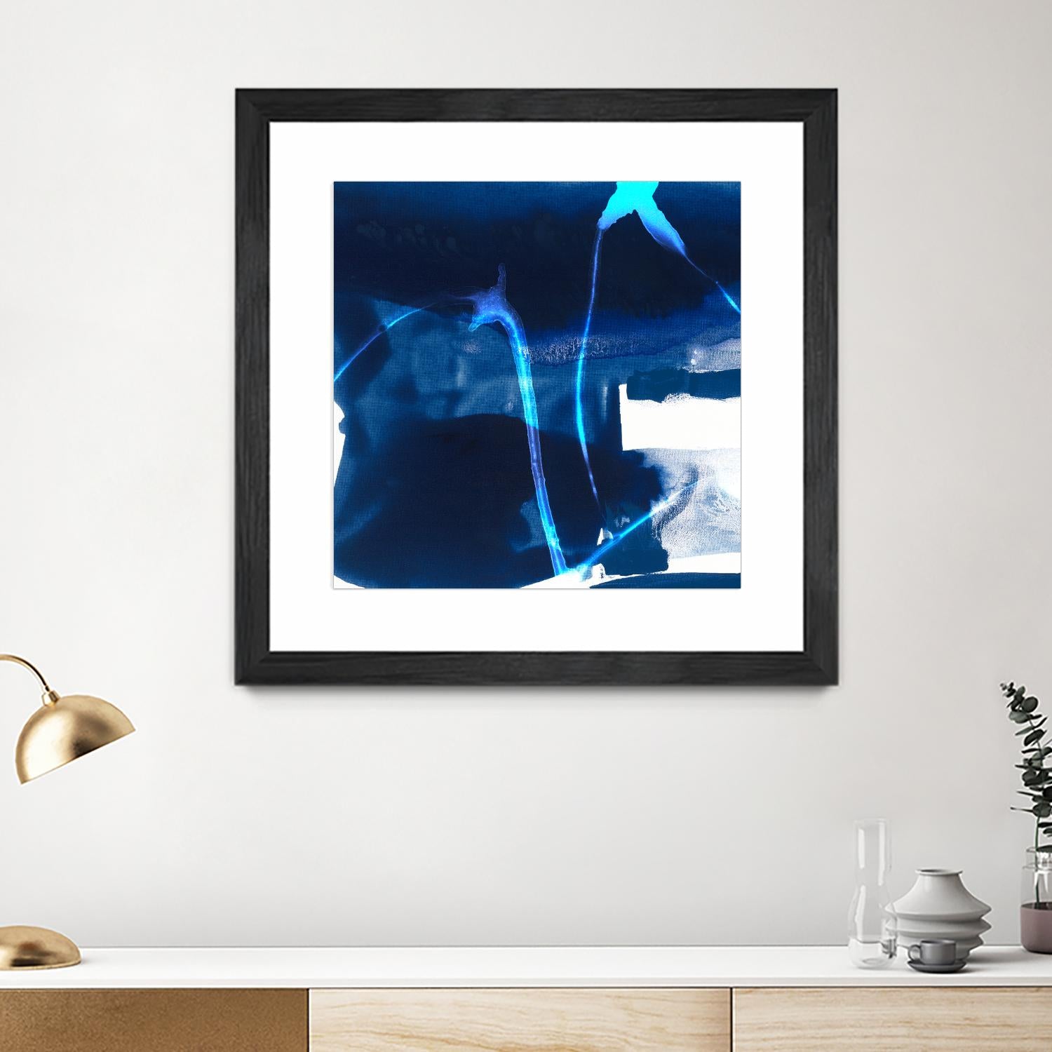 Tidal Atmosphere I by Sisa Jasper on GIANT ART - blue abstract