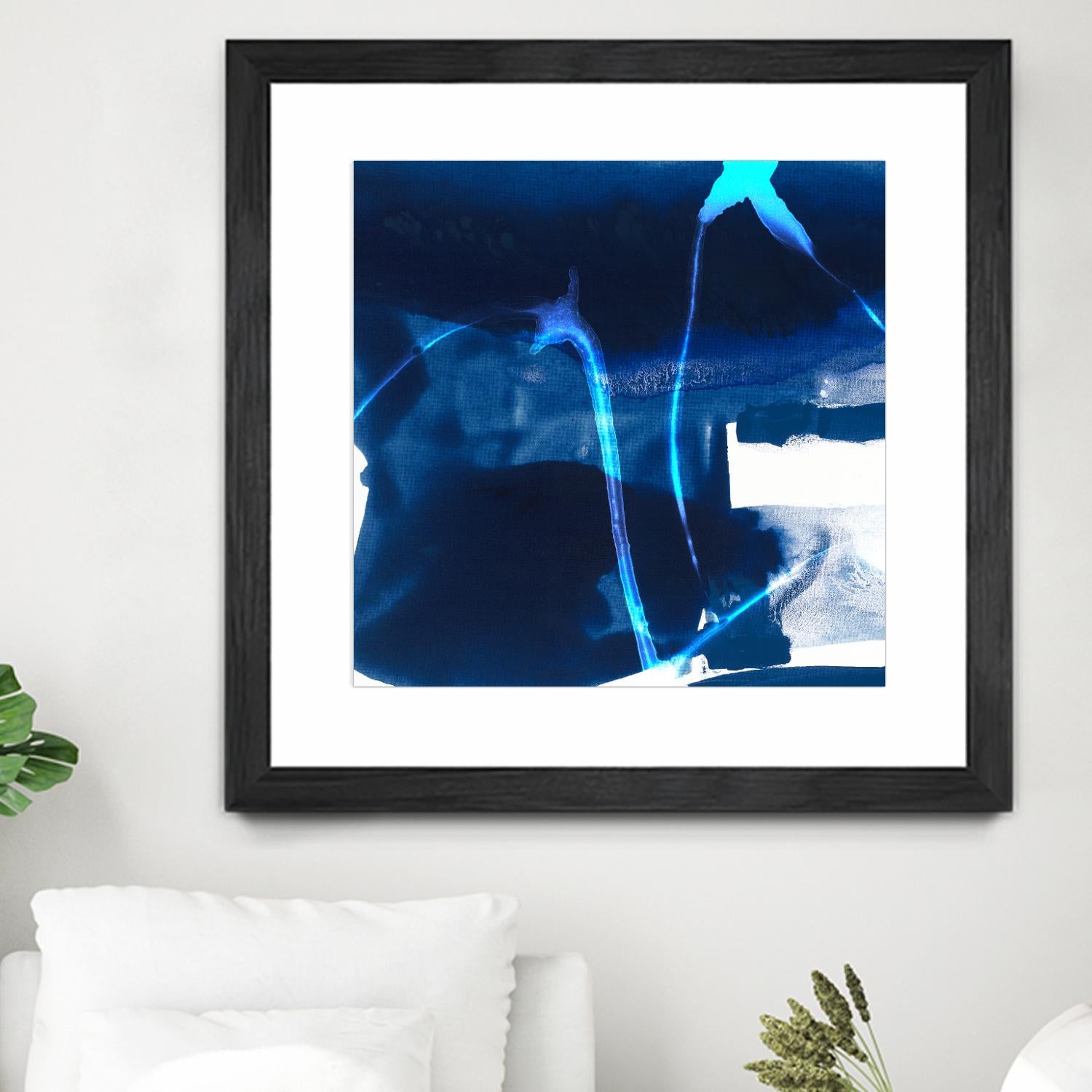 Tidal Atmosphere I by Sisa Jasper on GIANT ART - blue abstract